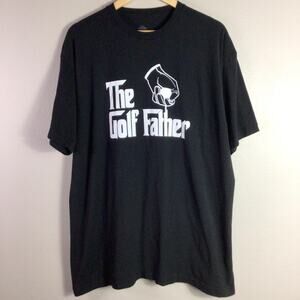 The Golf Father God Dad Boss Clubs Movie T Shirt Black 2XL